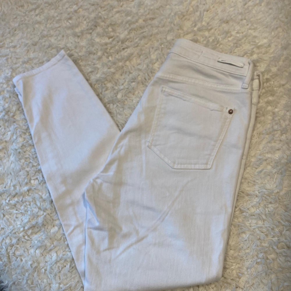Pilcro and the Letterpress High Rise Skinny White Jeans Anthropologie Women 30